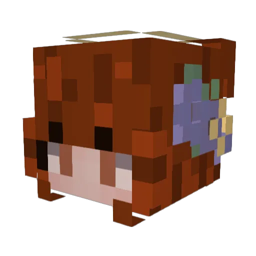 PazB93 Minecraft avatar head, 3D render