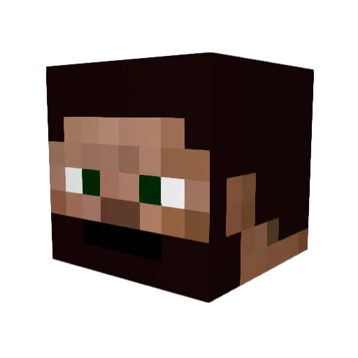PazMaster Minecraft avatar head, 3D render
