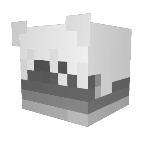 PazNic523 Minecraft avatar head, 3D render