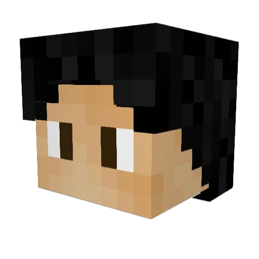 Pazzo Minecraft avatar head, 3D render