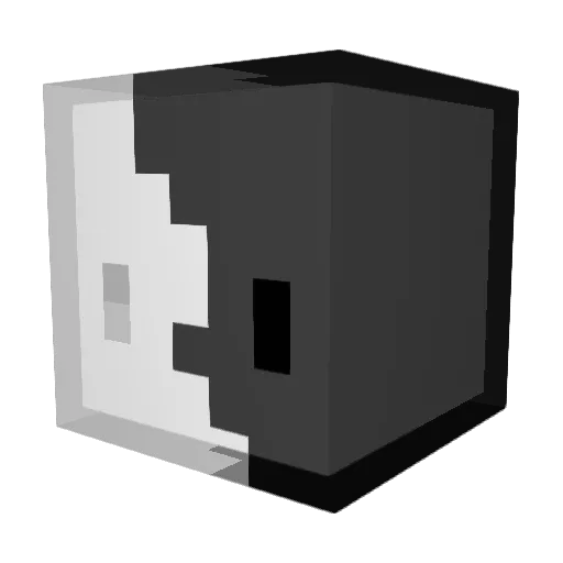 Pazztriz Minecraft avatar head, 3D render