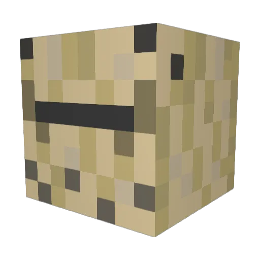 Pbandchill Minecraft avatar head, 3D render