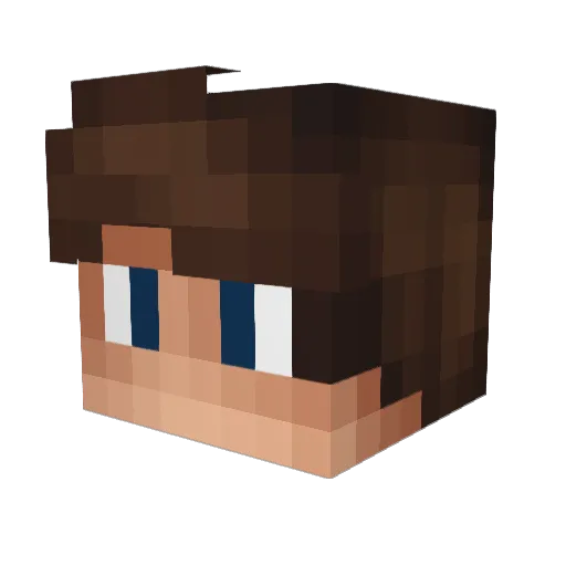 Pbgr__ Minecraft avatar head, 3D render