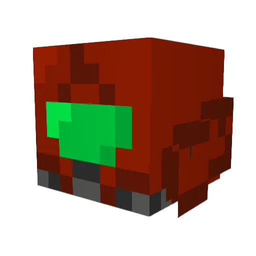 PbnJ44 Minecraft avatar head, 3D render