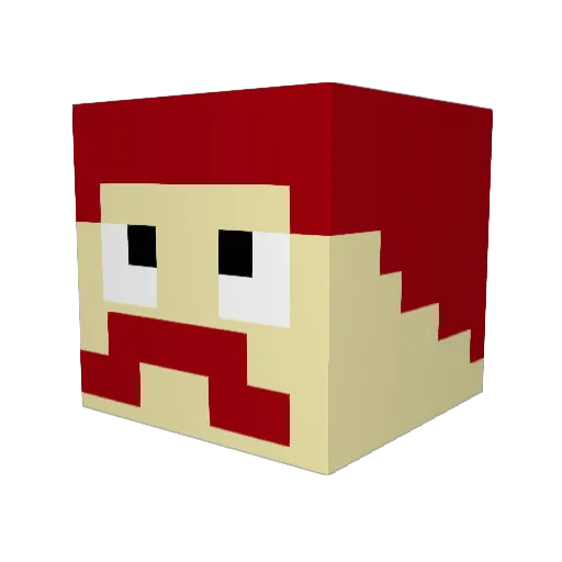 PbroGamer Minecraft avatar head, 3D render