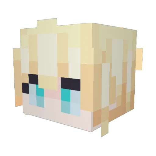 PbutterJ Minecraft avatar head, 3D render