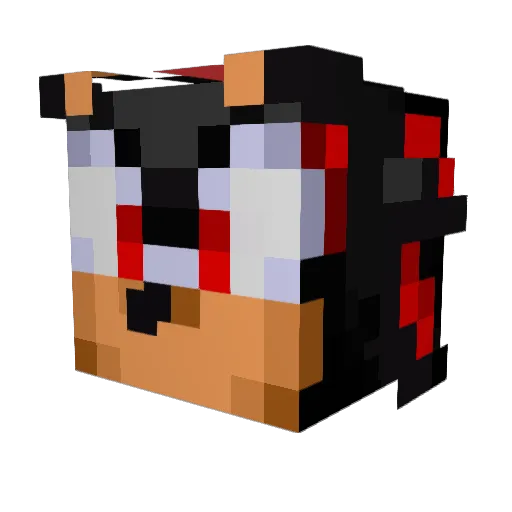 PcComponentes Minecraft avatar head, 3D render