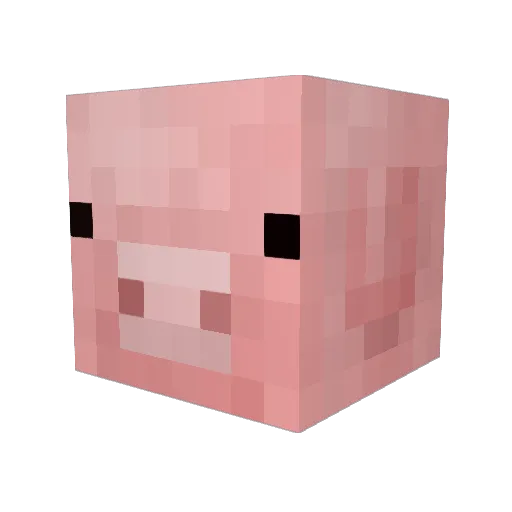 Pcikels Minecraft avatar head, 3D render