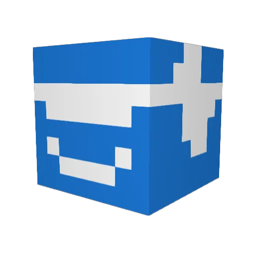 Pcplayer2 Minecraft avatar head, 3D render
