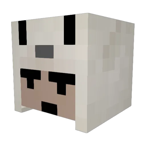 Pcrhub Minecraft avatar head, 3D render