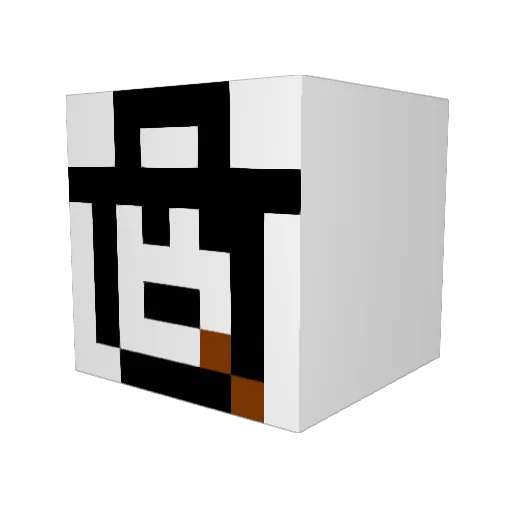 Pcvsa21 Minecraft avatar head, 3D render