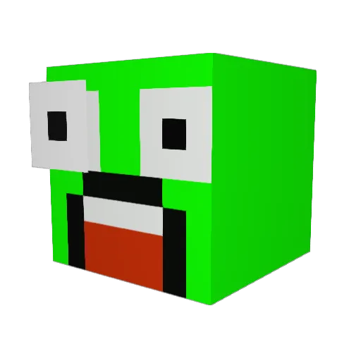 Pden999 Minecraft avatar head, 3D render