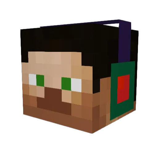 Pdog1892 Minecraft avatar head, 3D render