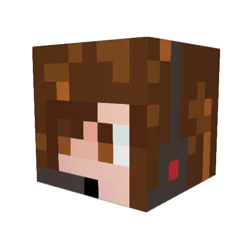 Pduf Minecraft avatar head, 3D render