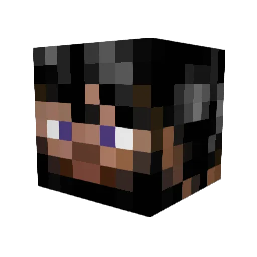 Pdwash Minecraft avatar head, 3D render