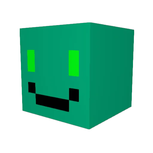 Pe1men1 Minecraft avatar head, 3D render