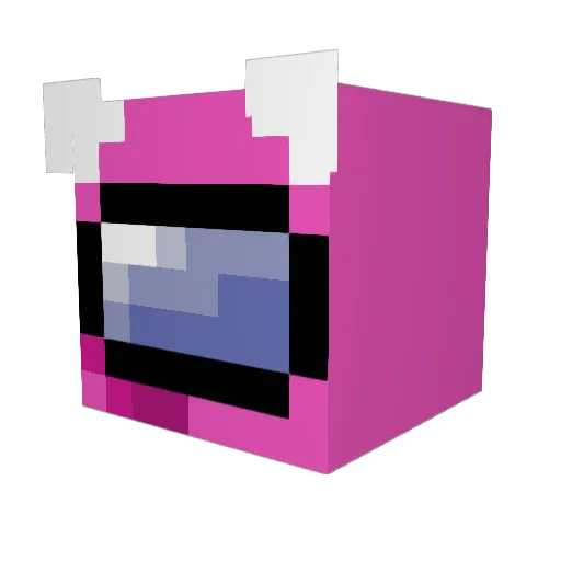 Pe4cexx Minecraft avatar head, 3D render