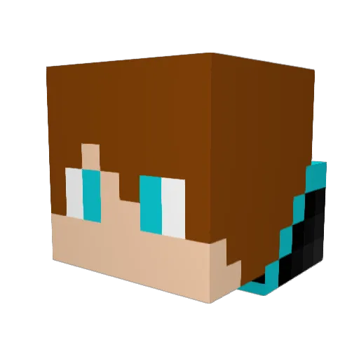 PePegut Minecraft avatar head, 3D render