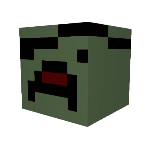 PePo383 Minecraft avatar head, 3D render