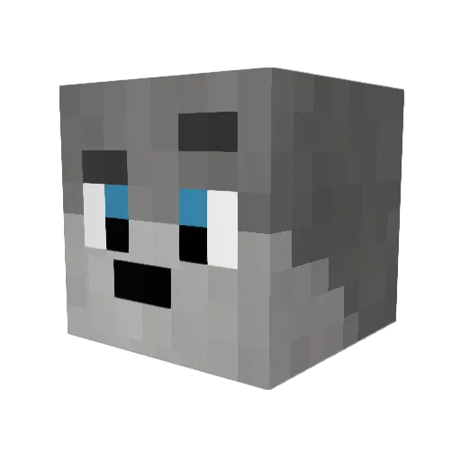 PePsiiDE Minecraft avatar head, 3D render
