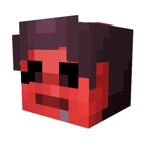 PeSKee06 Minecraft avatar head, 3D render
