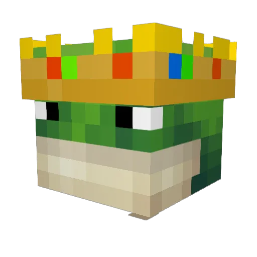 PeW_Cat Minecraft avatar head, 3D render