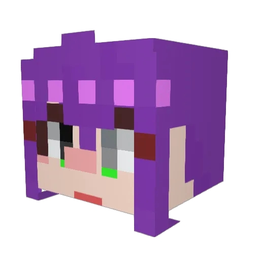 Pea1228 Minecraft avatar head, 3D render
