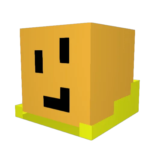 PeaNuts777 Minecraft avatar head, 3D render