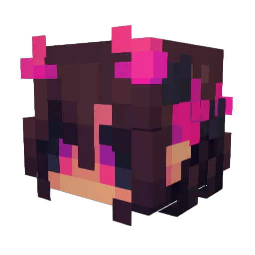 PeaShooterNYC Minecraft avatar head, 3D render