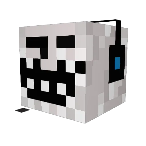 Peabody007 Minecraft avatar head, 3D render
