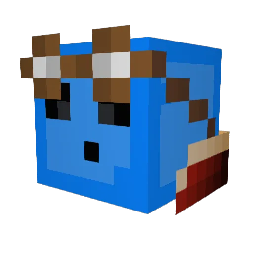PeaceKeeperGames Minecraft avatar head, 3D render