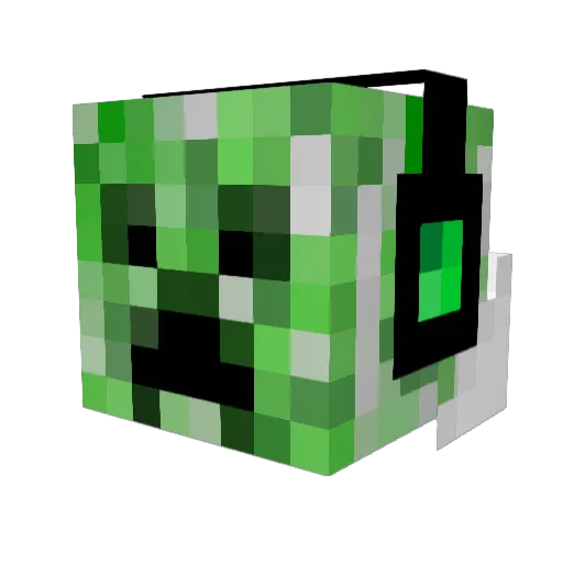 PeaceLover125 Minecraft avatar head, 3D render