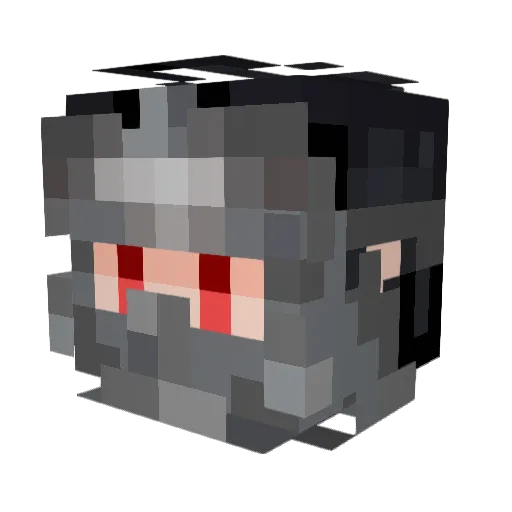 PeacePie_ Minecraft avatar head, 3D render