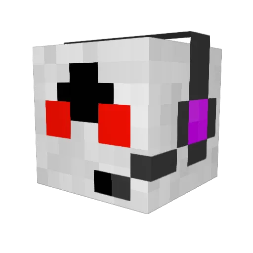 Peace_19 Minecraft avatar head, 3D render