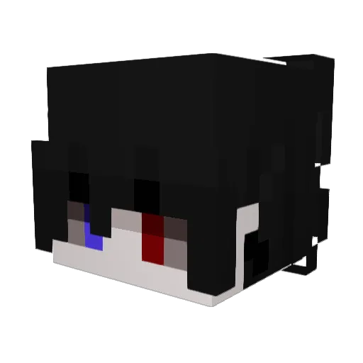 Peacebreakerr Minecraft avatar head, 3D render