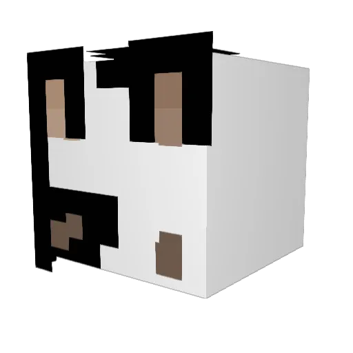Peaceful5 Minecraft avatar head, 3D render