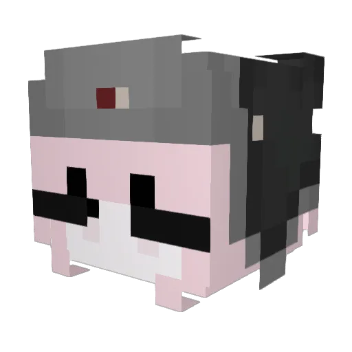 PeachFalls Minecraft avatar head, 3D render