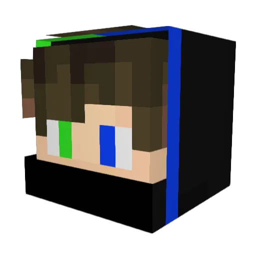 PeachWinner09 Minecraft avatar head, 3D render