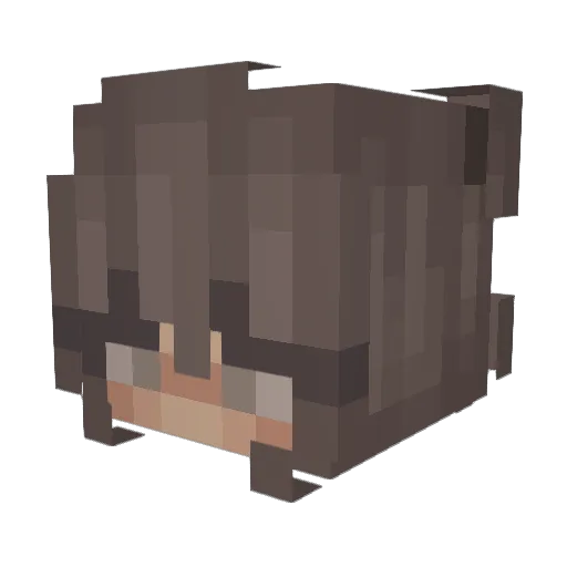Peach_Cactus Minecraft avatar head, 3D render