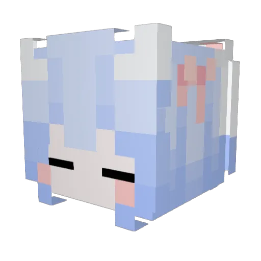 Peach_Dream7 Minecraft avatar head, 3D render