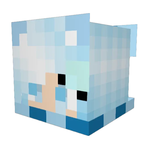 Peach_Fuzz626 Minecraft avatar head, 3D render