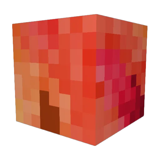 Peach__Fuzz Minecraft avatar head, 3D render