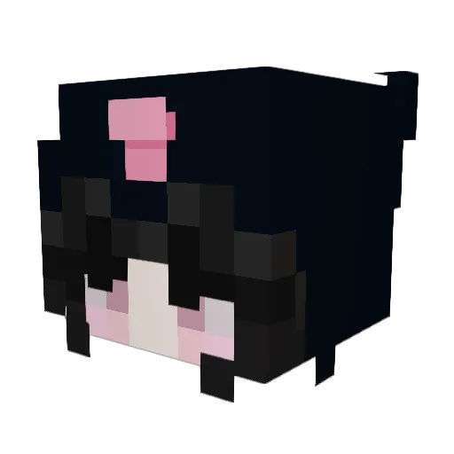 Peache_Weeb Minecraft avatar head, 3D render