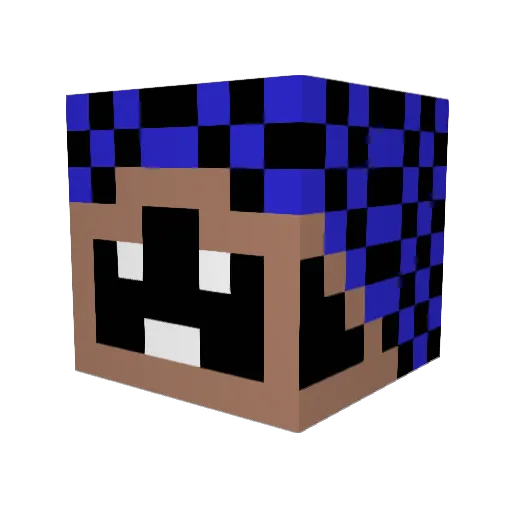 Peaches11 Minecraft avatar head, 3D render