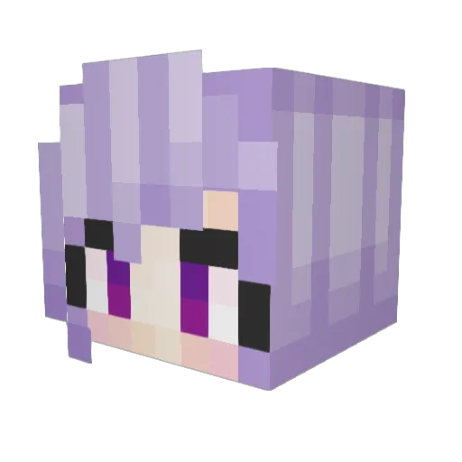 Peaches136 Minecraft avatar head, 3D render
