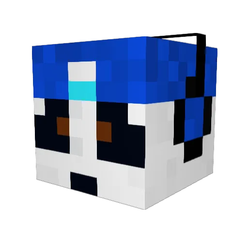 Peaches200 Minecraft avatar head, 3D render