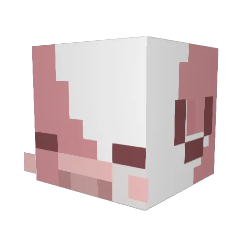 Peaches_Cream212 Minecraft avatar head, 3D render
