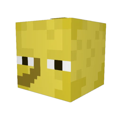 Peachfuzz_69 Minecraft avatar head, 3D render