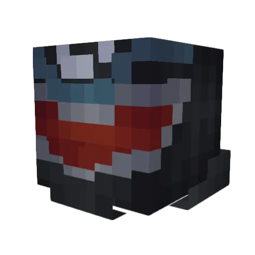 Peachy368 Minecraft avatar head, 3D render