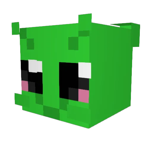 PeachyBirdie Minecraft avatar head, 3D render